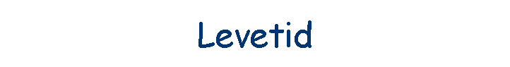 Levetid
