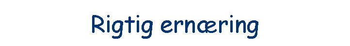 Rigtig ern�ring