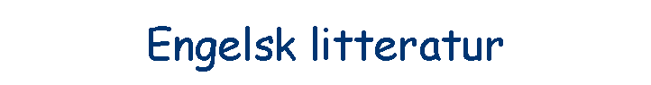 Engelsk litteratur