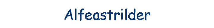 Alfeastrilder