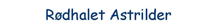 R�dhalet Astrilder